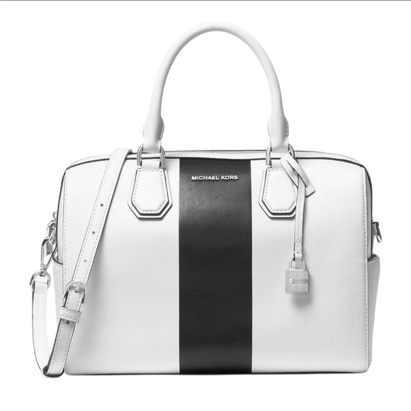Michael Kors Mercer Medium Leather Duffle Bag Satchel - Picture 1 of 13